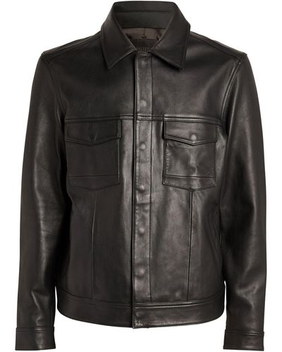 PAIGE Leather Pedro Jacket - Black