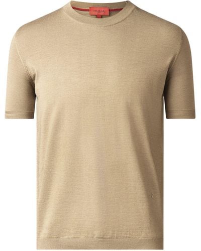 Isaia Wool-blend T-shirt - Natural