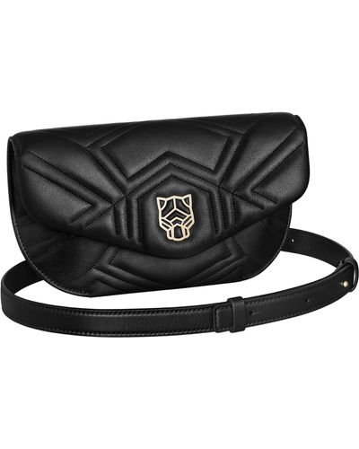 Cartier Leather Panthère De Belt Bag - Black