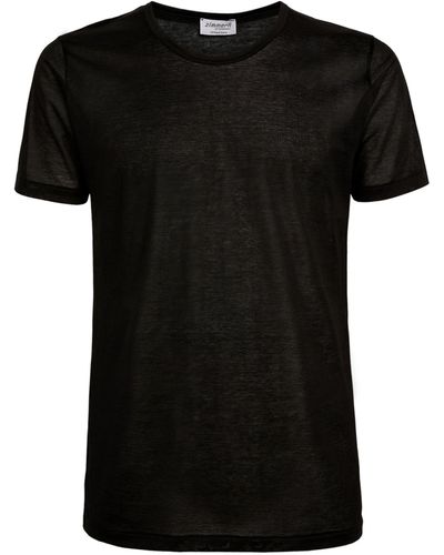 Zimmerli of Switzerland Cotton Royal Classic T-shirt - Black