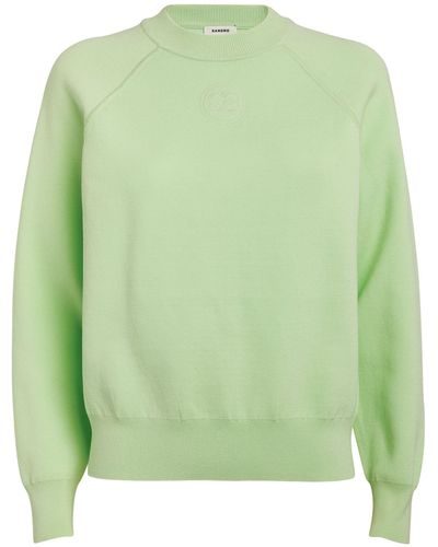 Sandro Logo Sweatshirt - Green