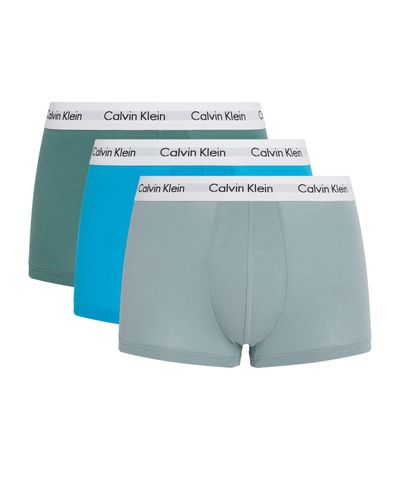 Calvin Klein Modern Cotton Stretch Boxer Briefs (pack Of 3) - Blue
