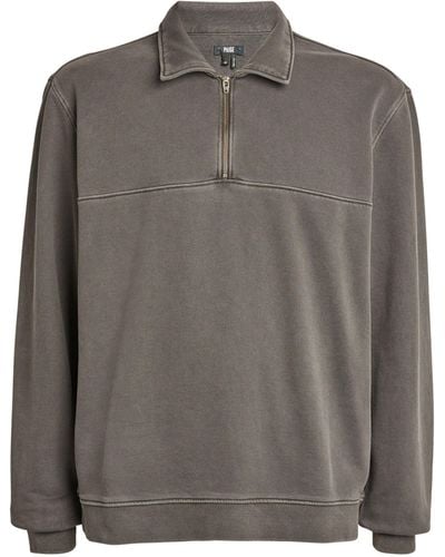 PAIGE Davion Half-zip Sweatshirt - Gray