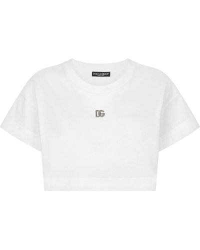 Dolce & Gabbana Dg Millennials Logo T-shirt - White