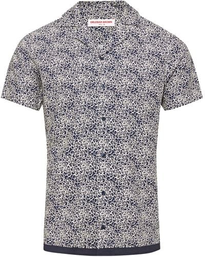 Orlebar Brown Floral Travis Shirt - Grey