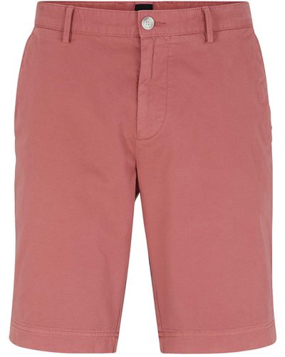 BOSS Slim-fit Shorts - Red