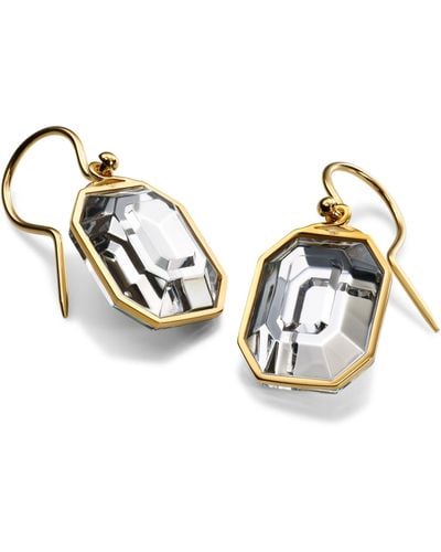 Baccarat Gold Vermeil And Crystal Harcourt Earrings - Metallic