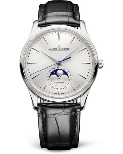 Jaeger-lecoultre Stainless Steel Master Ultra Thin Moon Watch 39mm - Gray