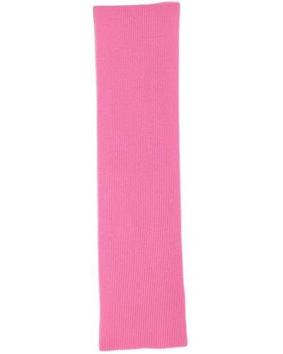 Chinti & Parker Wool-cashmere Ribbed Scarf - Pink
