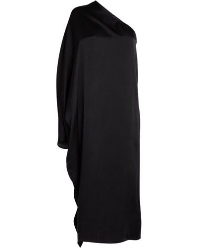 Anine Bing Silk Rowan Midi Dress - Black