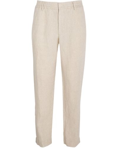 NN07 Linen Tapered Pants - Natural