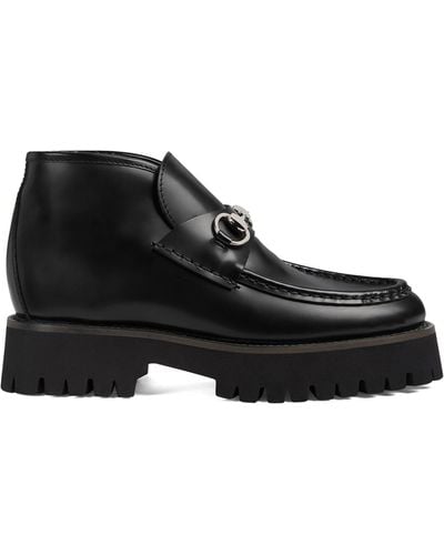 Gucci Ankle Boot With Horsebit - Black