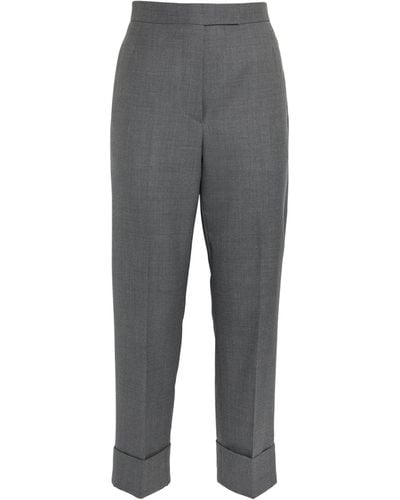 Thom Browne Cropped Tailored Pants - Grey