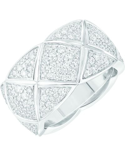 Chanel Medium White Gold And Diamond Coco Crush Ring