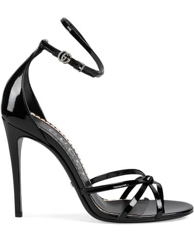 Gucci Patent Leather Sandals - Black