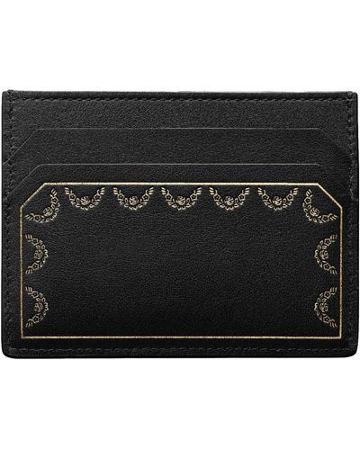 Cartier Leather Guirlande Card Holder - Black