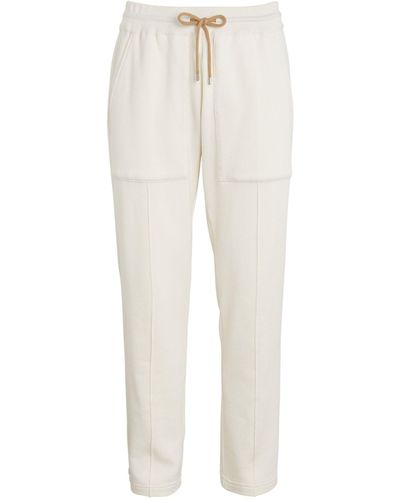 FIORONI CASHMERE Cotton-cashmere Sweatpants - White