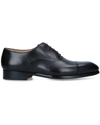 Magnanni Leather Oxford Shoes - Black