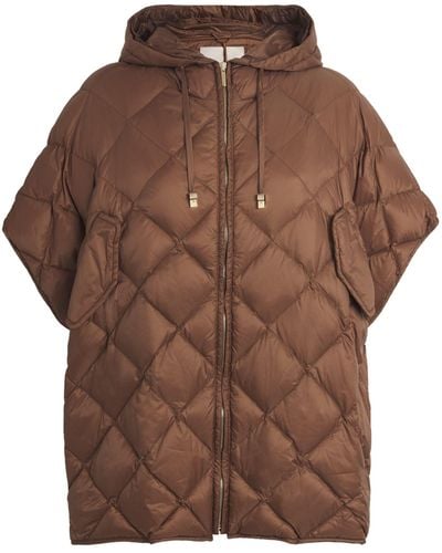 Max Mara Down The Cube Quilted Jacket - Brown