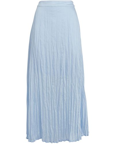 NINETY PERCENT Crinkled Ranaculus Skirt - Blue