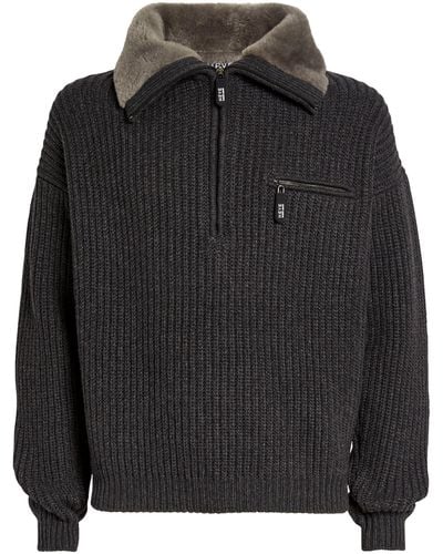 Giorgio Armani Cashmere Funnel-neck Sweater - Black