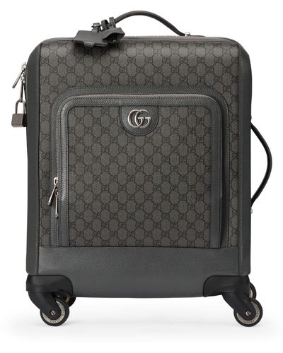 Gucci Small Ophidia Gg Cabin Suitcase (51cm) - Gray