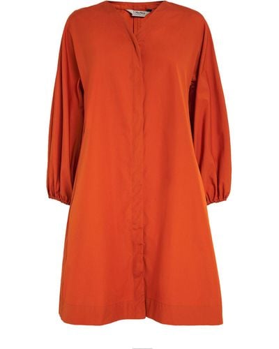 Max Mara Cotton Mini Dress - Orange