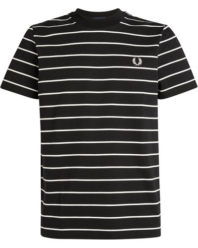 Fred Perry Breton Striped T-shirt - Black