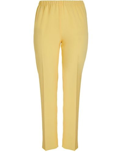 Marina Rinaldi Elasticated-waist Pants - Yellow