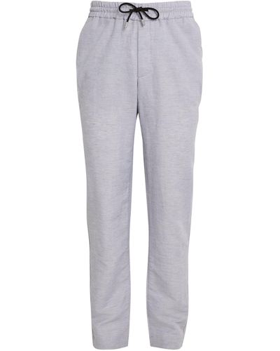 Sease Linen-cotton Pants - Gray