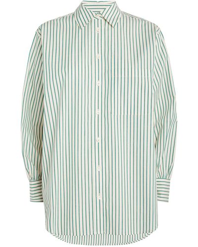 FRAME Oversized Striped Shirt - Blue