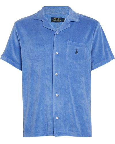 Polo Ralph Lauren Terry Towelling Short-sleeve Shirt - Blue