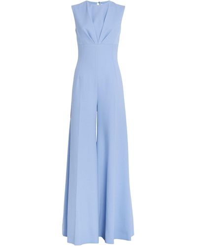Blue Emilia Wickstead Jumpsuits and rompers for Women | Lyst