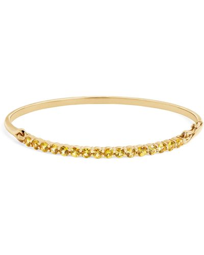 Melissa Kaye Yellow Gold And Yellow Sapphire Lenox Bracelet - Metallic