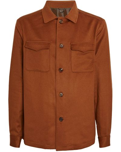 FIORONI CASHMERE Cashmere Overshirt - Brown