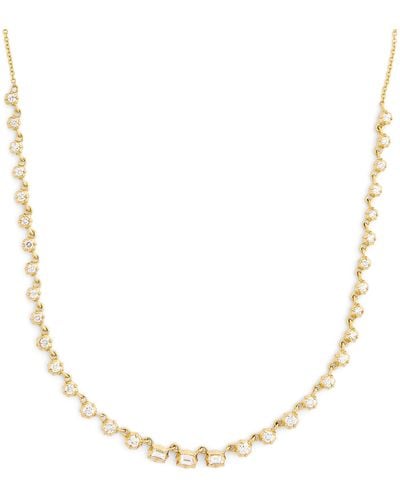 Jade Trau Small White Gold And Diamond Vanguard Riviera Necklace