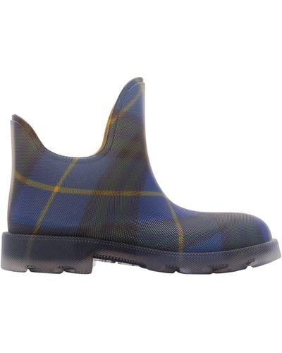 Burberry Rubber Marsh Boots - Blue