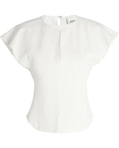 Isabel Marant Short-sleeve Mustee Top - White