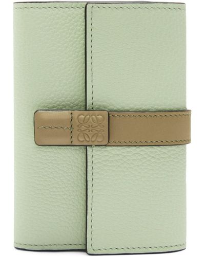 Loewe Leather Vertical Wallet - Green