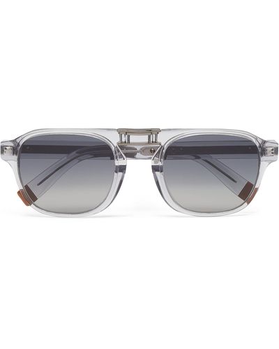 ZEGNA Luce Foldable Sunglasses - Gray