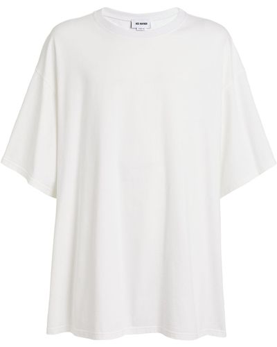 Hed Mayner Cotton Oversized T-shirt - White