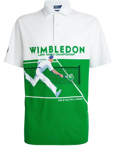 RLX Ralph Lauren X Wimbledon Tennis Player Polo Shirt - Green