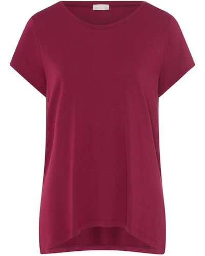 Hanro Modal Yoga T-shirt - Red