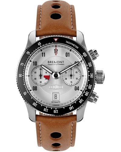 Bremont Stainless Steel Jaguar C-type Watch 43mm - Gray