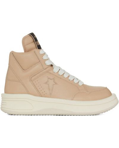 Rick Owens X Converse Drkshdw Turbowpn High-top Trainers - Natural