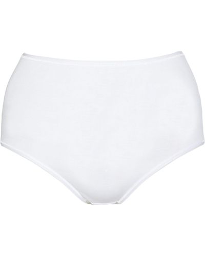 Hanro Cotton Seamless Maxi Brief - White