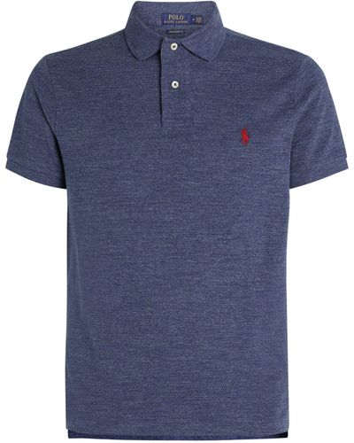Polo Ralph Lauren Cotton Mesh Custom-fit Polo Shirt - Blue