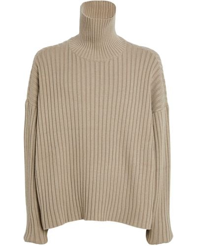 Fear Of God Rib Knit Rollneck Sweater - Natural