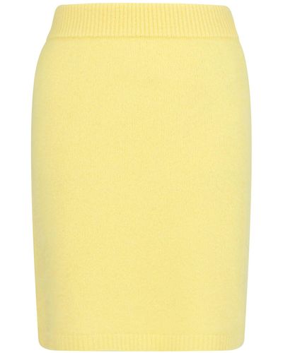 Cashmere In Love Ula Mini Skirt - Yellow