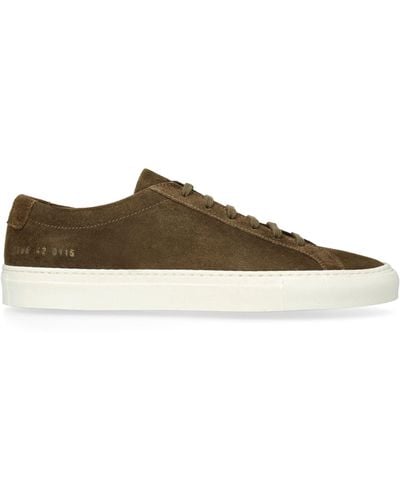 Common Projects Suede Low-top Achilles Sneakers - Brown
